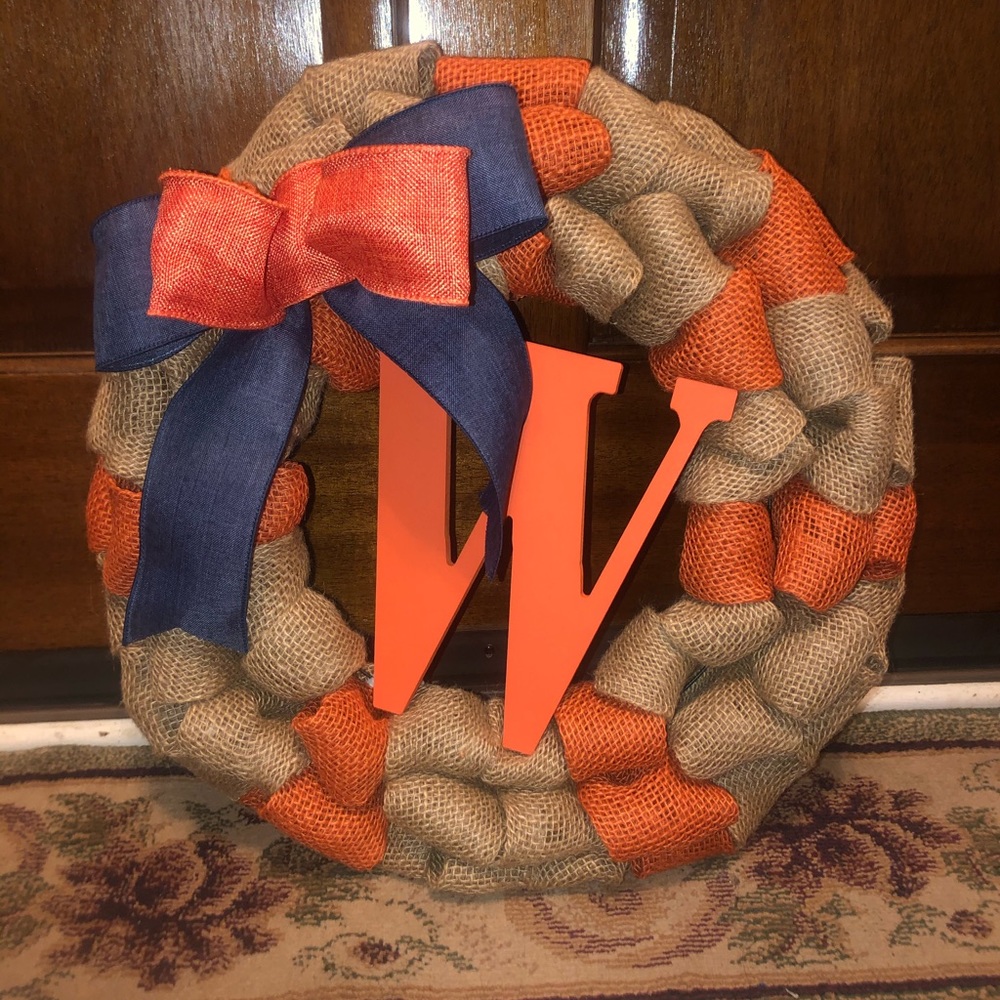 Burlap Door Wreath